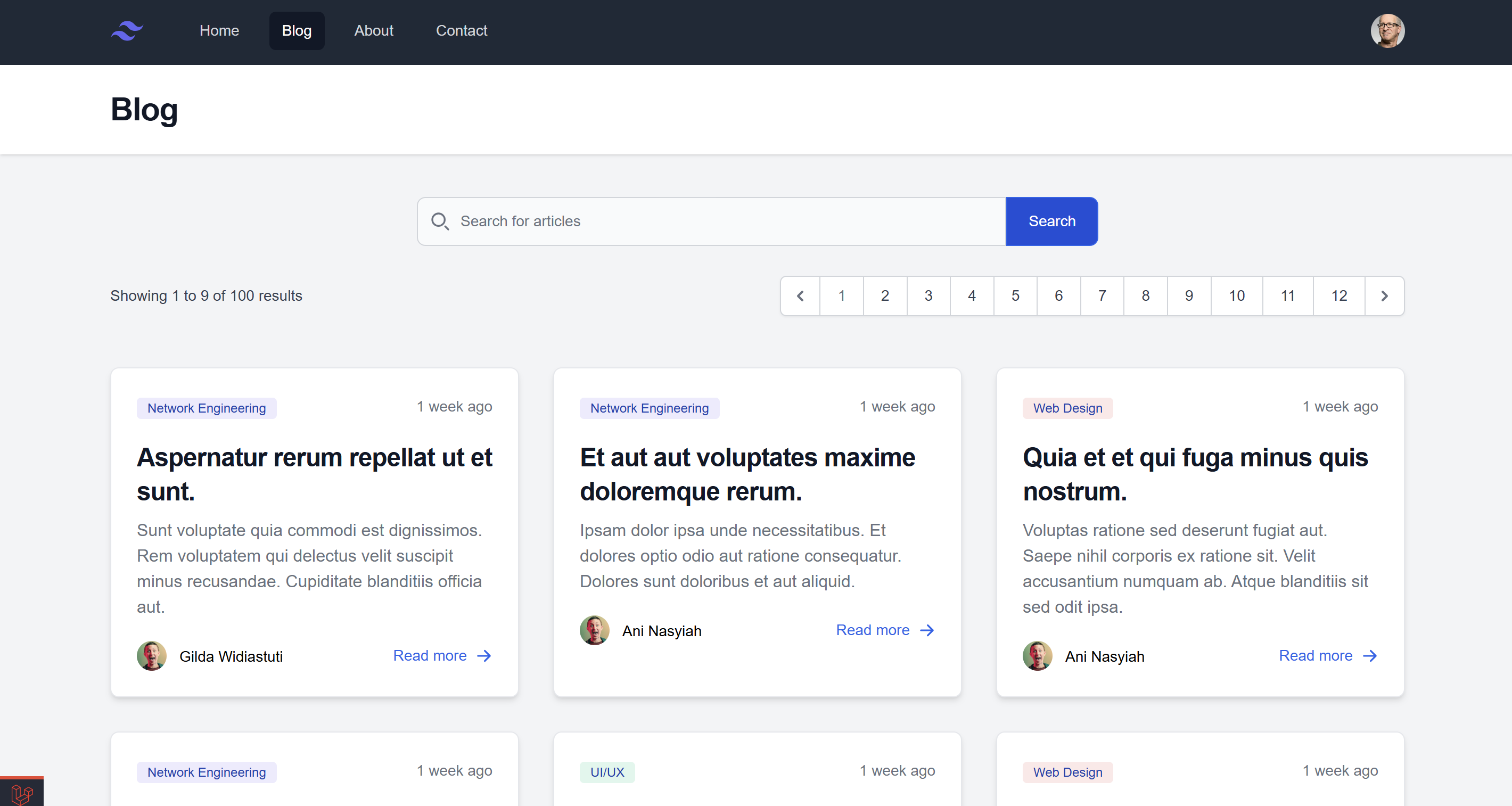 Website Articles Laravel